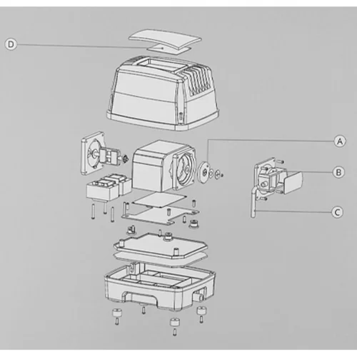 Kit d'entretien spécifique pour air blow 100, SUPERFISH BASSIN - service kit