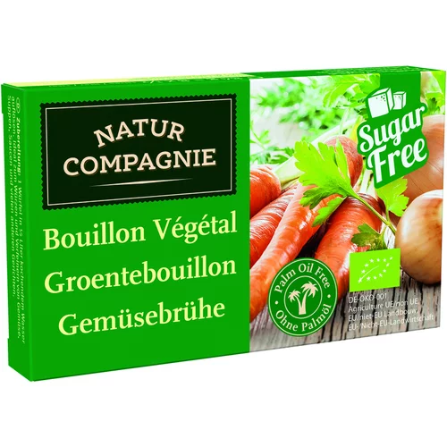 Bouillon végétal clair bio x 8 cubes en boîte de 84 g