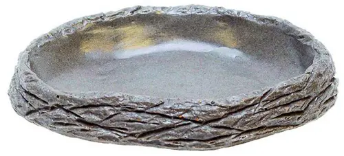 Écuelle plate pour tortue coloris gris Hobby - Taille M 12 x 2 x 8 cm