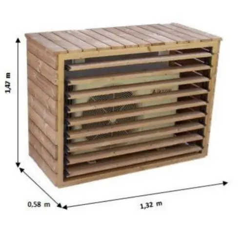 Cache climatiseur + pompe à chaleur Foresta - GM