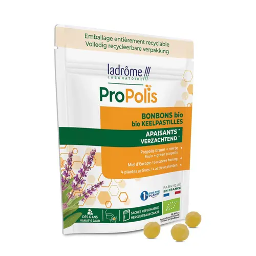 Bonbons bio apaisants à la propolis Ladrôme – 50 g