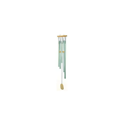 Carillon musical en bois et tubes aluminium, H 30 cm