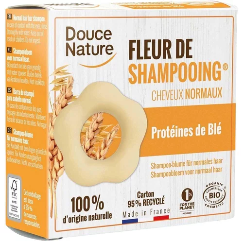 Fleur de shampoing cheveux normaux bio. Le sachet de 85 g