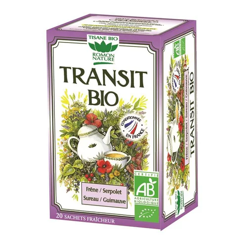 Tisane transit bio en boite de 32 g