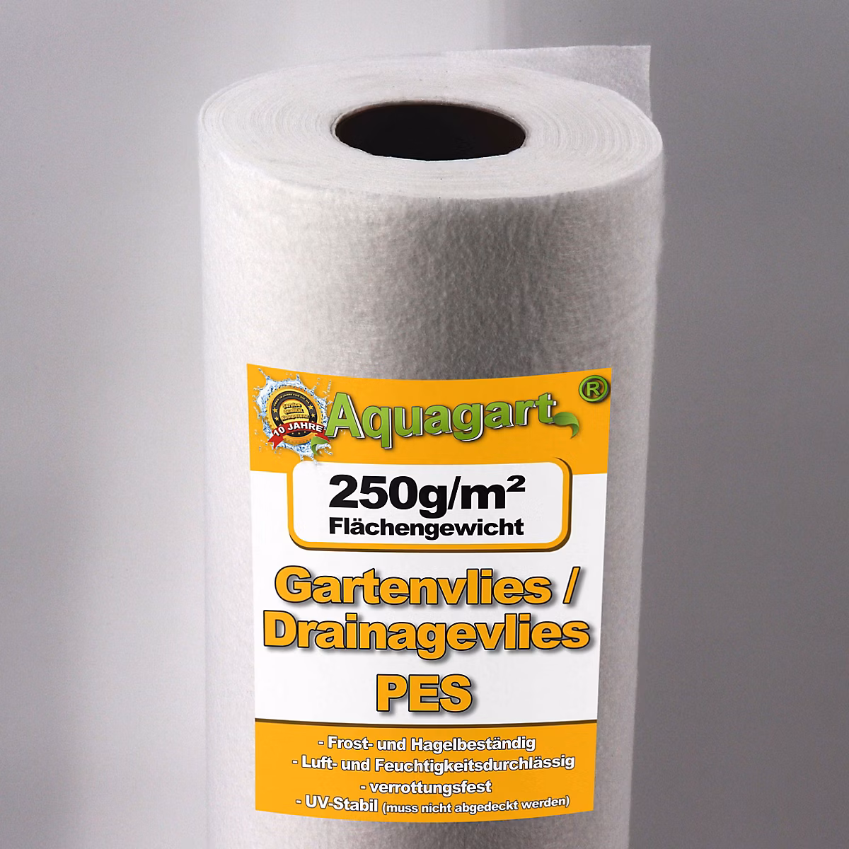 360 m² feutre géotextile – feutre de bassin 250 g, 1,6 m Aquagart
