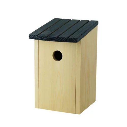 Nichoir Chez Lulu pour mésanges bleues en bois - 15 x 13 x 23 cm