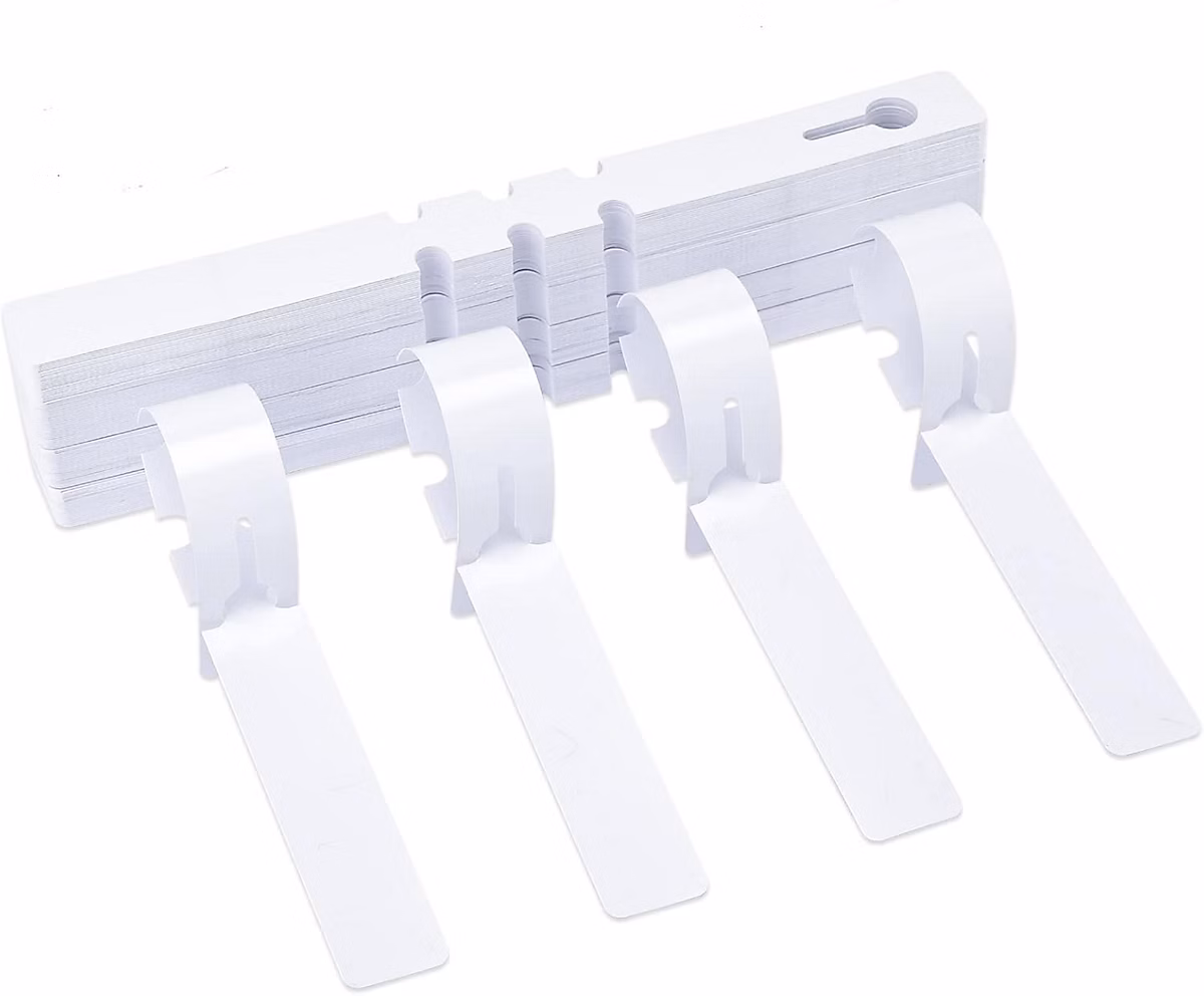 100 pièces etiquette jardin – etiquette plante, étiquettes pour arbre, 2 × 21 cm etiquette potager plastique, blanc