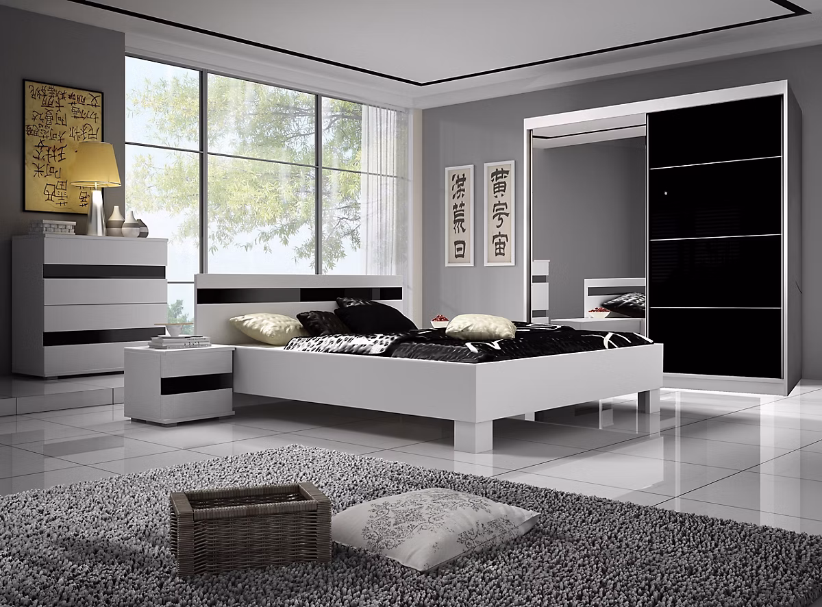 Chambre complète MAXIMA 160 cm – Commode: Sans