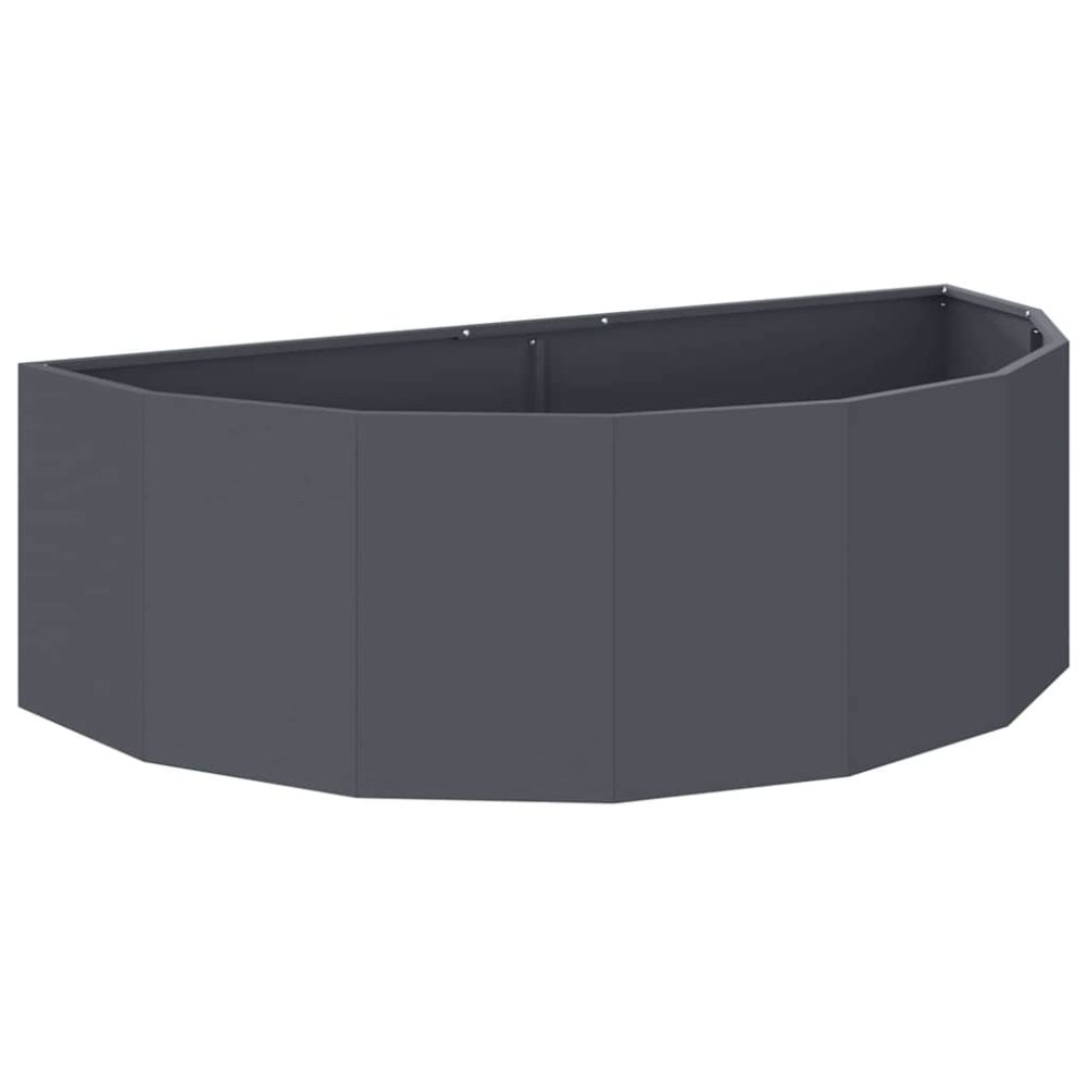 vidaXL Jardinière Anthracite 120 x 60 x 35 cm Acier