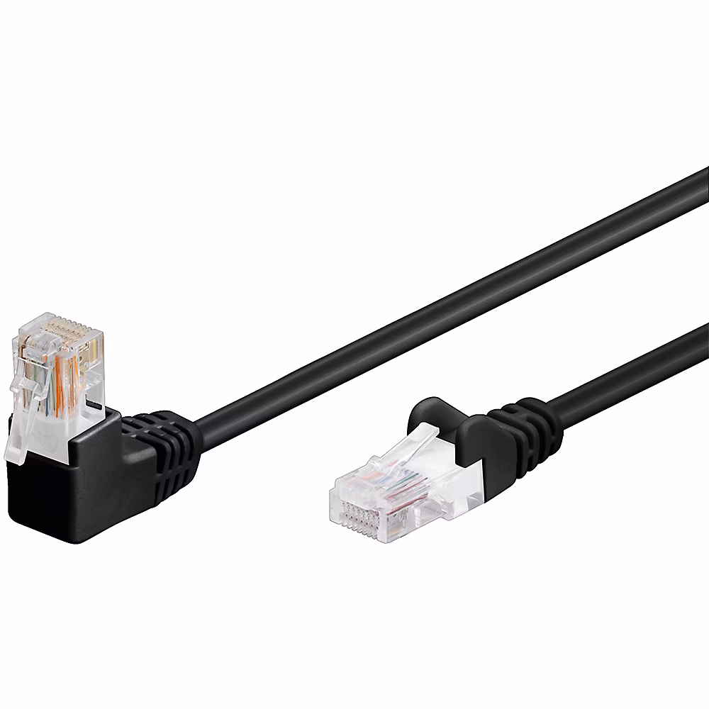 Câble RJ45 Cat5e coudé non blindé 1m GOOBAY – Réf. NDOTJQYOC0428275148