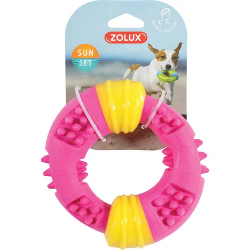 Jouet pour chien anneau Sunset 15 cm en TPR rose Ø 15 x 4,7 cm