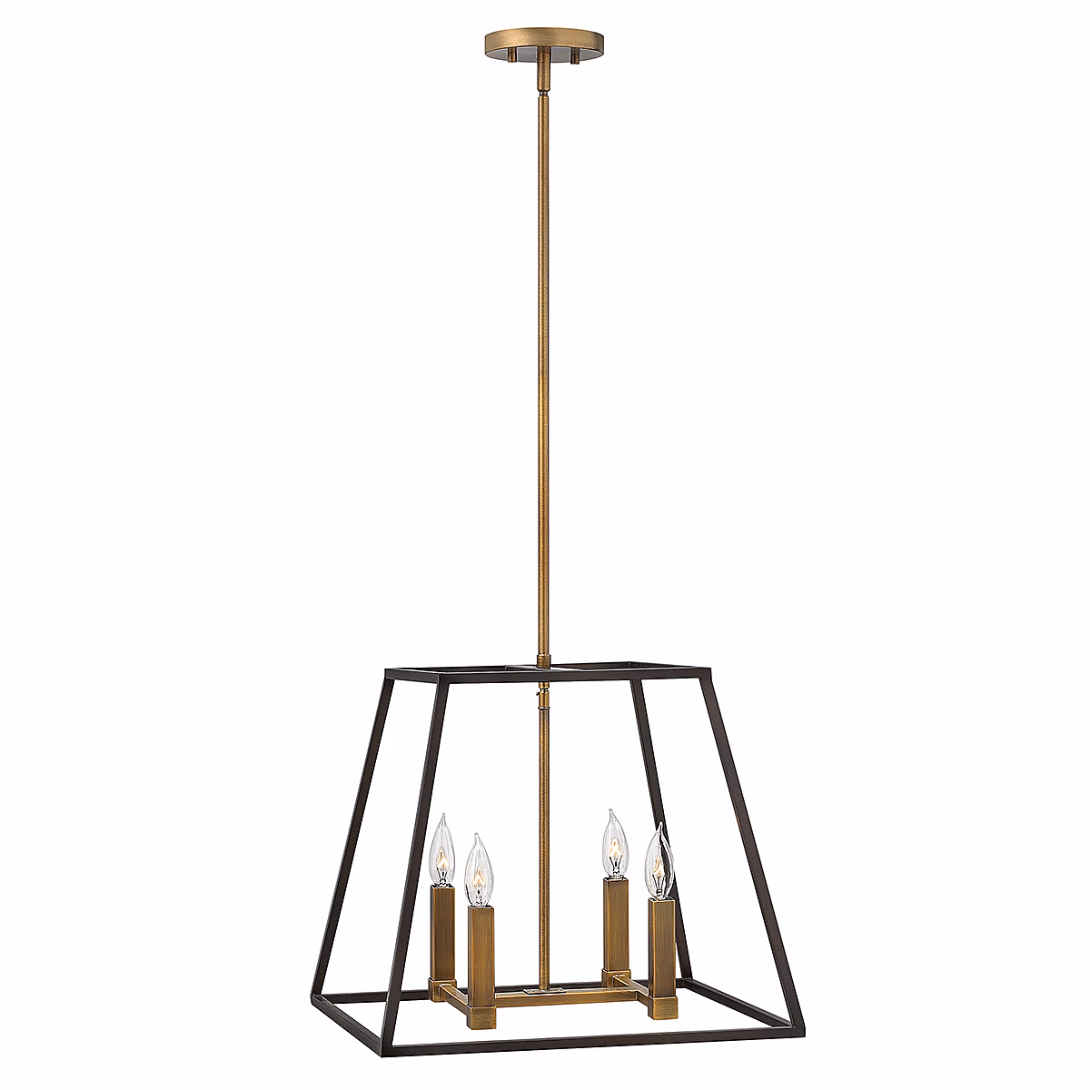 Elstead Fulton – Lustre suspendu à 4 ampoules au fini bronze, E14