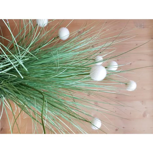 Graminée artificielle 39 pompons Ø 27,5 x H 105 cm