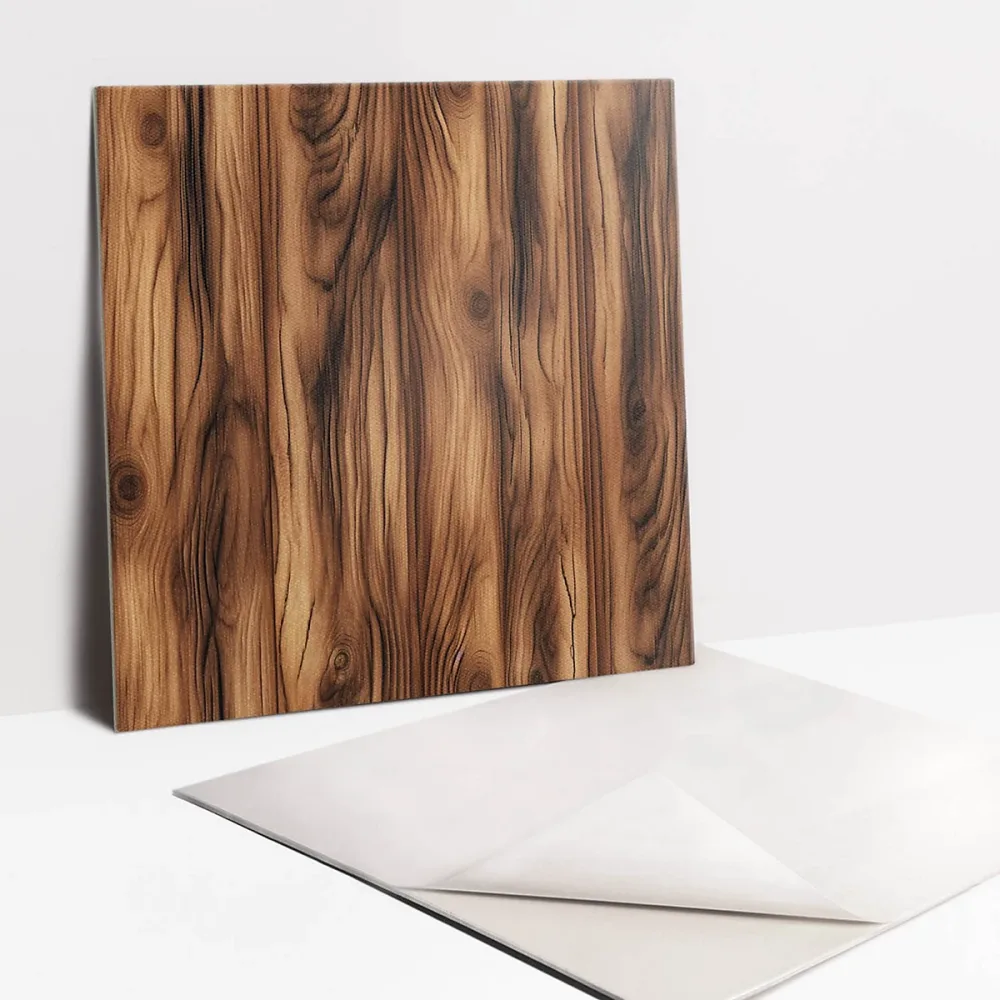 Carreaux vinyle Tulup 30 × 30 cm Texture du bois 9 pcs