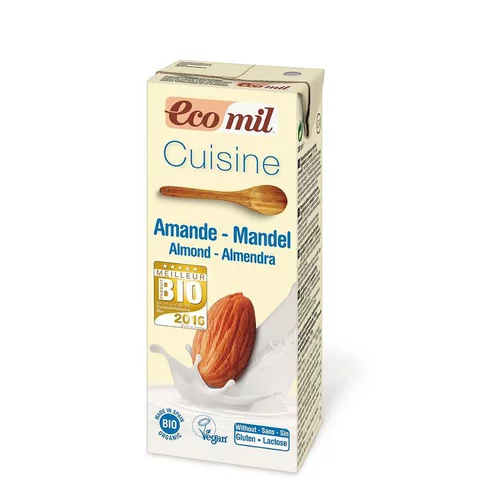 Crème d'Amandes Ecomil tétra pack 200ml