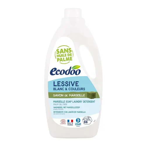 Lessive blanc et couleurs savon de Marseille Ecodoo - 2 L