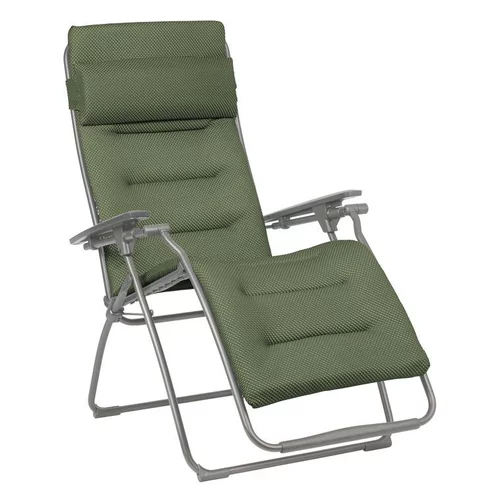 Fauteuil relax Futura BeComfort® tube titane coloris olive Lafuma Mobilier - 71 x 83 x 113 cm
