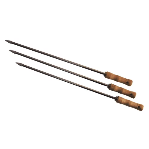 Piques à brochettes x 3 en acier Oyat Asado - 65 cm