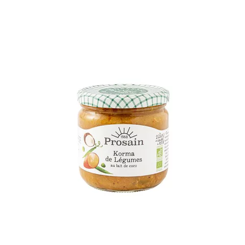 Korma de légumes bio en bocal de 350 g