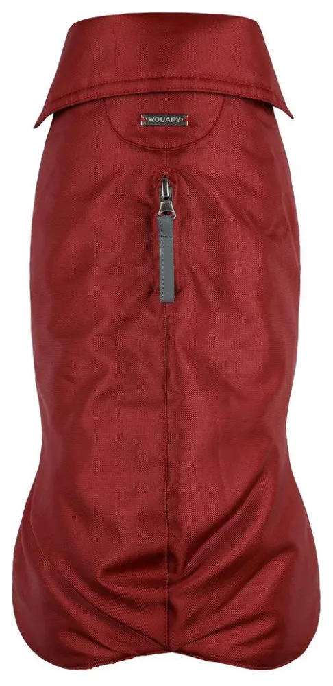 Manteau pour chien coloris rouge Wouapy Imper - Taille 80