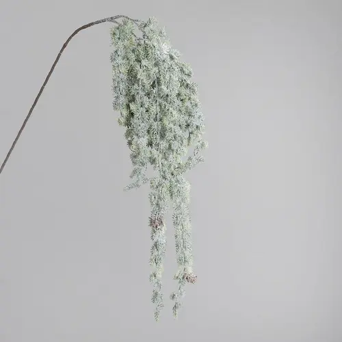 Chute de mélèze artificiel glacée verte - 116 cm