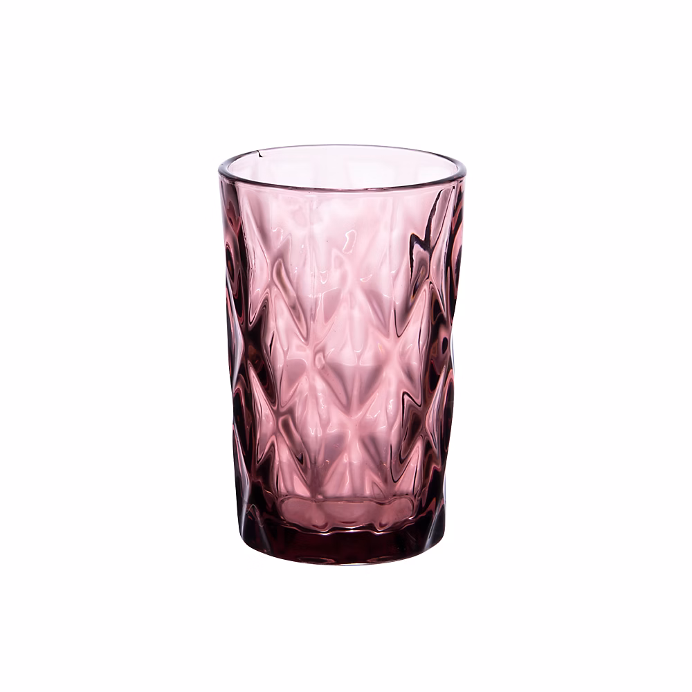 Verre – Boite de 6 gobelets haut Diamond 34 cl rose