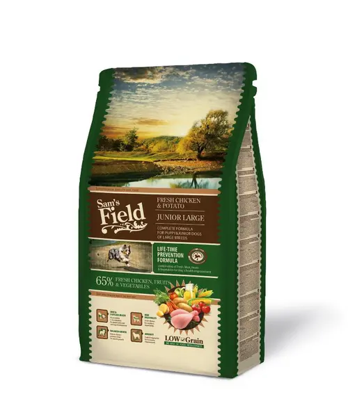Croquette pour chiot de grande taille au poulet avec des pommes de terre Sam's Field - 2,5 kg