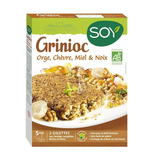 Grinioc orge chèvre miel noix Soy 2 x 100 g