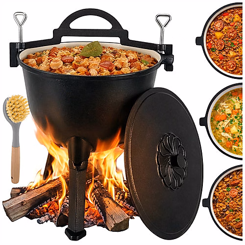 Chaudron en fonte émaillée 10 l Kaminer – Réf. QBRQJEUGO3932946683
