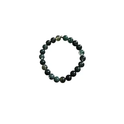Bracelet agate mousse 4mm