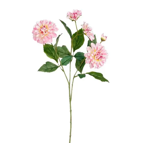 Tige de dahlia artificielle en plastique recyclé lilas - 67 cm