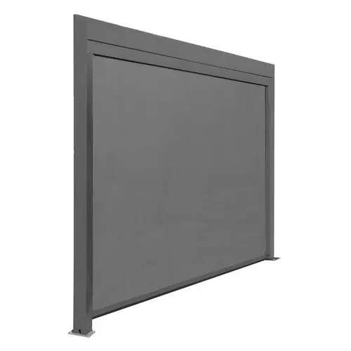 Rideau extérieur pour pergolas bioclim coloris gris - 4 m