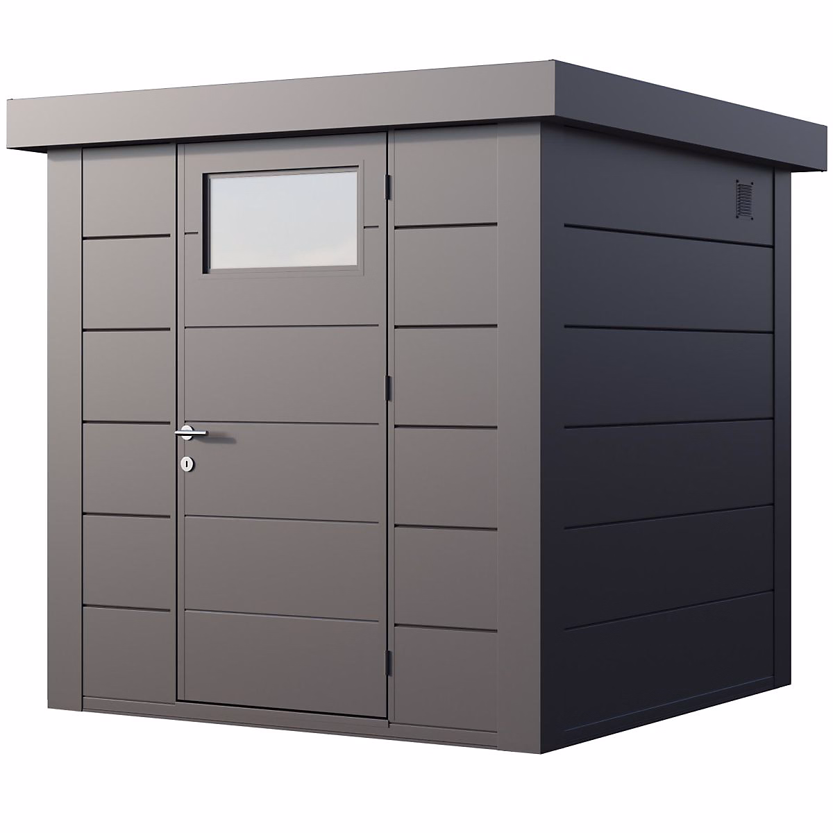 Abri de jardin moderne en acier porte simple 4 – 3 m² Eleganto 2121