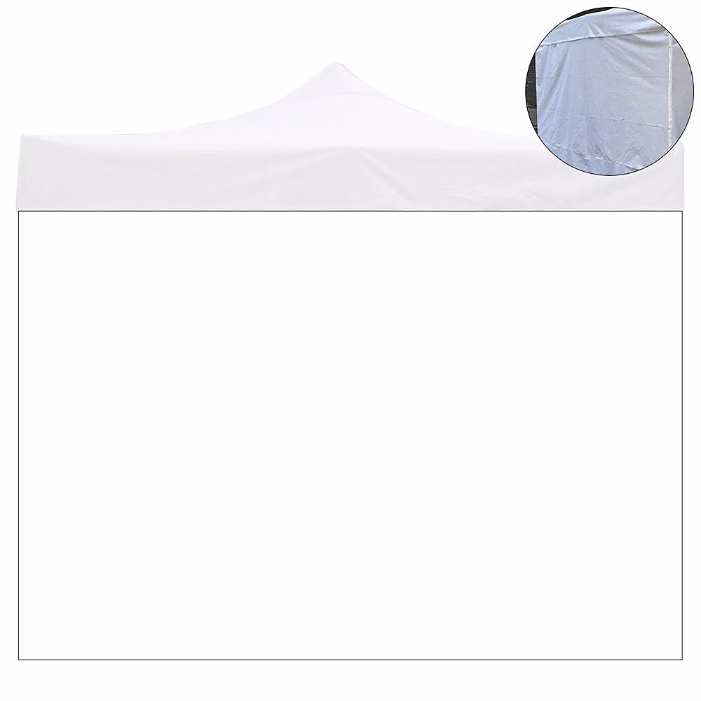 Bâche Latérale Blanche Imperméable 3 × 2M – De Remplacement Pour Tonnelle Pliante 3 × 3M