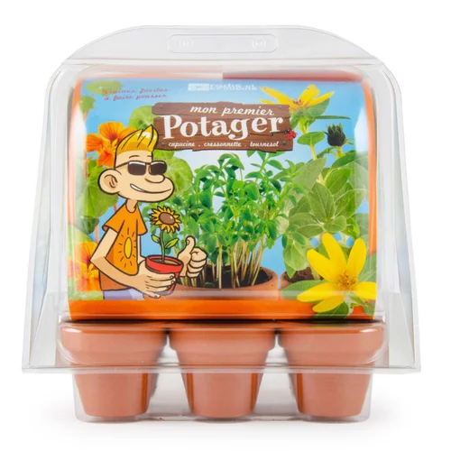 Mini-serre 6 pots enfants