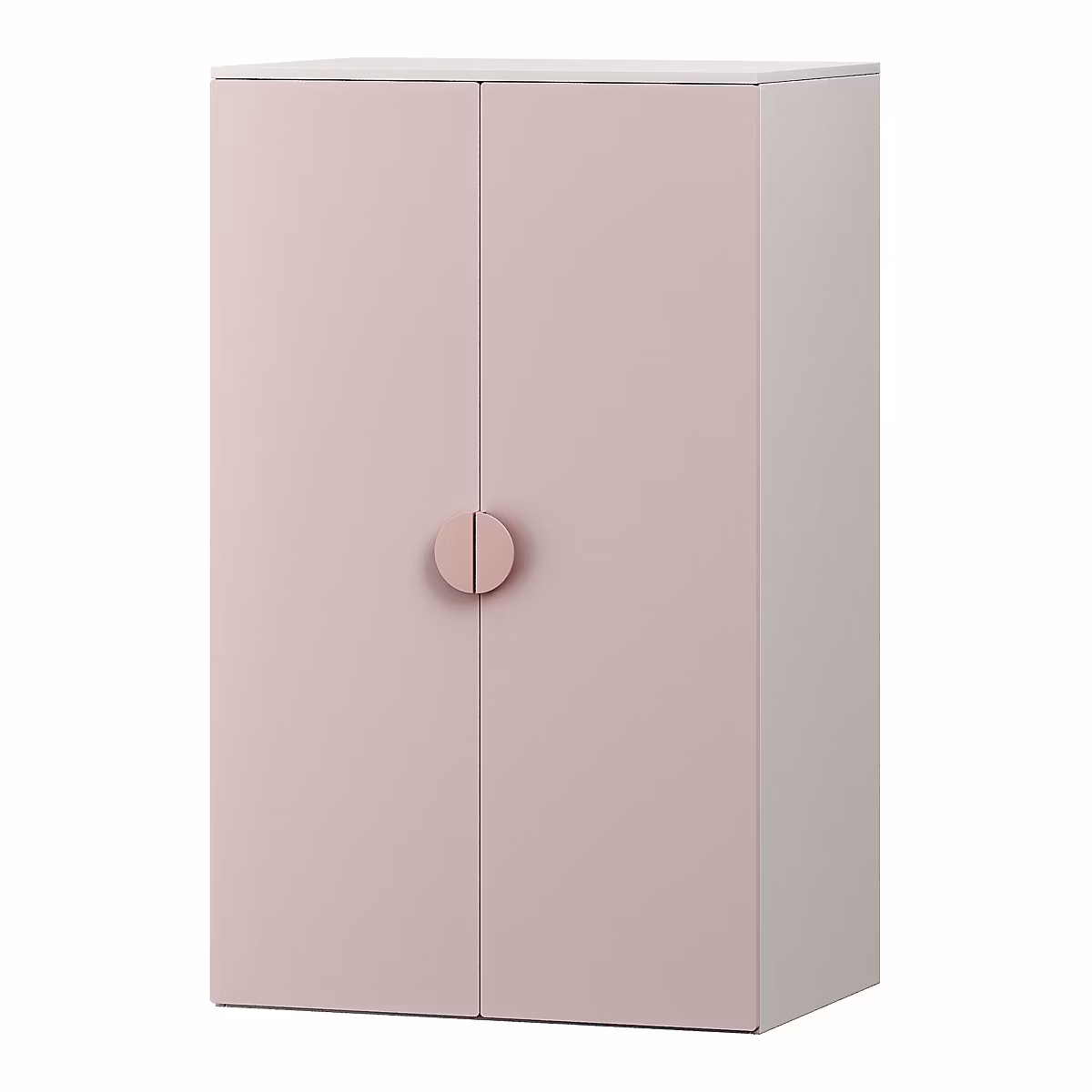 Armoire pour enfants Sandnes 123 × 60 × 40 cm blanc rose en.casa