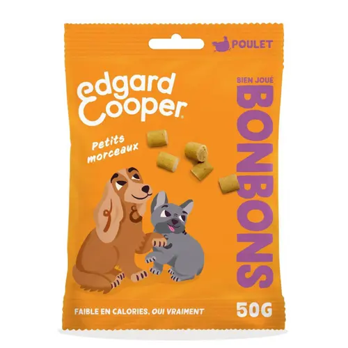 Friandises pour chien adulte au poulet petits morceaux sans céréales Edgard & Cooper Bonbons - 50 g