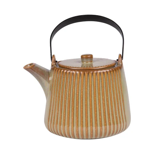 Théière avec filtre en grès vert Tiao - 1 L