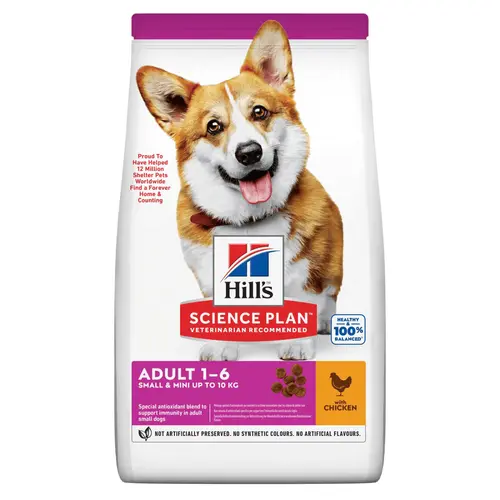 Croquette pour chien adulte de petite taille au poulet Hill's - 3 kg