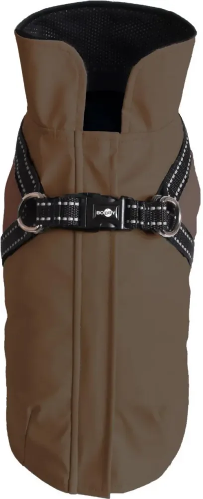 Manteau pour chien en néoprène coloris vert harnais intégré Bobby Tom - taille 28XS