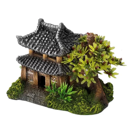 Décor d’aquarium en polyrésine Europet maison d’Asie