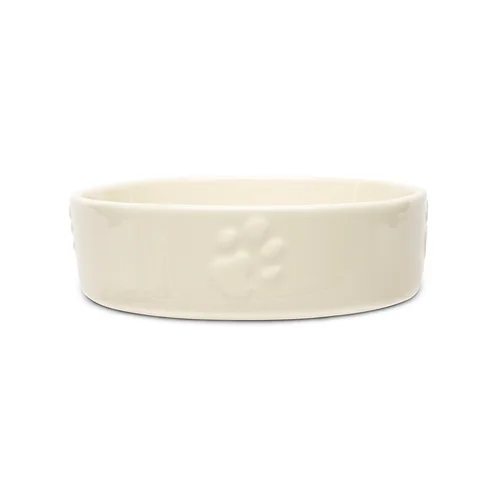 Gamelle anti-glouton pour chien en grès coloris beige clair Scruffs - 16 x 16 x 5 cm