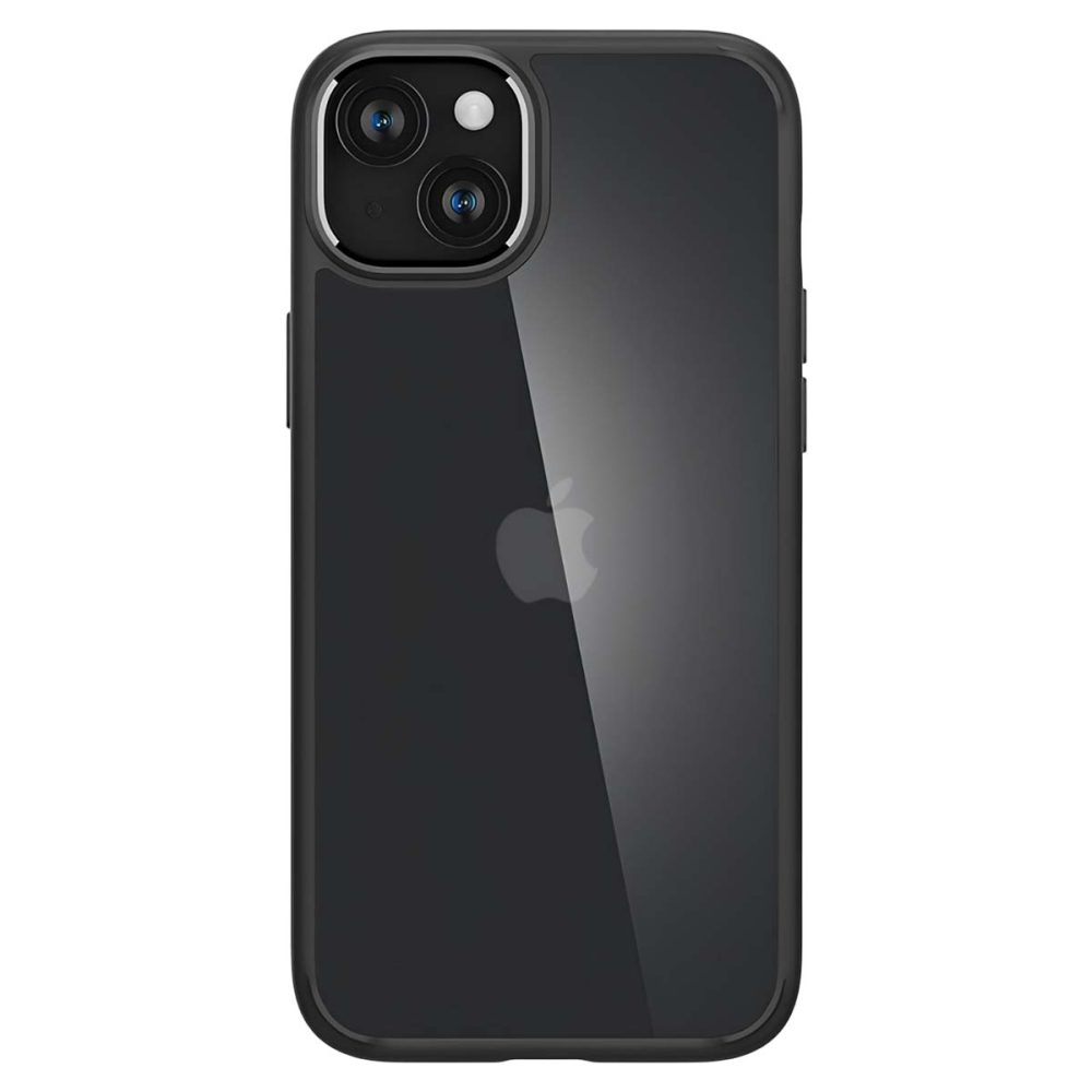 Spigen SGP Coque pour iPhone 15 Modèle Ultra Hybrid Antichoc Noir transparent