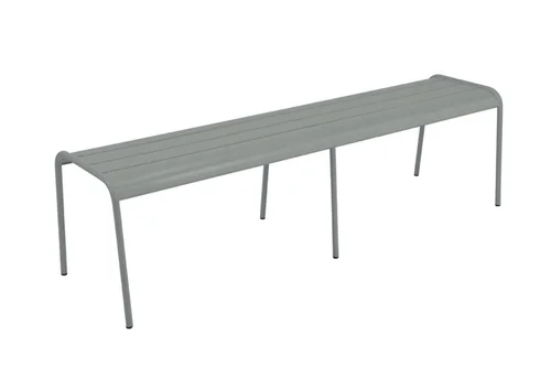 Banc Monceau coloris gris en acier Fermob - 160 x 77 cm