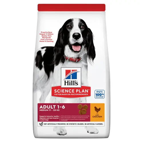 Croquette pour chien adulte au poulet Hill's - 12 kg