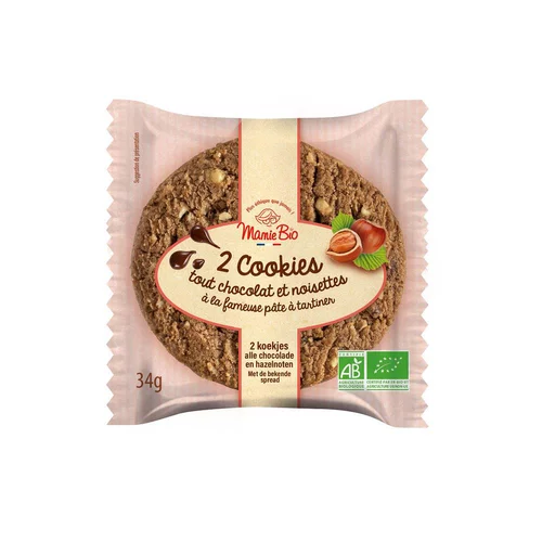 Cookies gourmand à la pâte à tartiner bio Mamie bio - 35 g