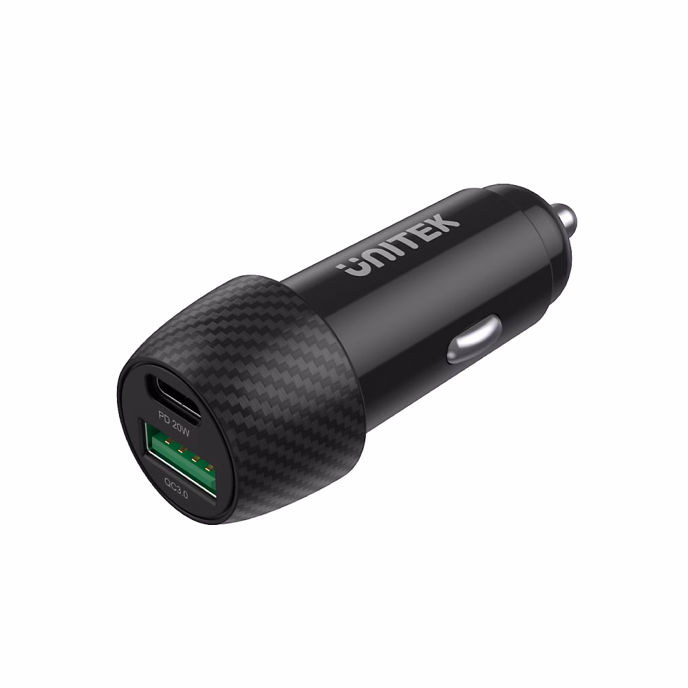Chargeur allume cigare 2 Ports USB-C PD UNITEK – Réf. OXSUJTTCX0652639238