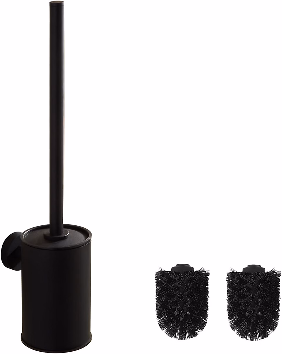 Brosse WC Murale Noir Mat en Acier Inoxydable – Réf. TXFLNMYHZ9420332613