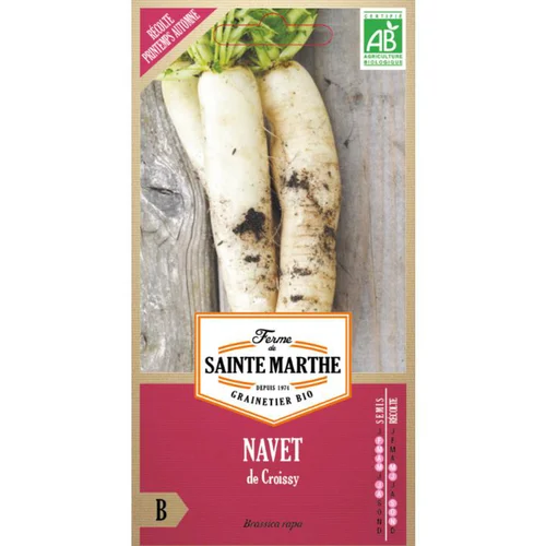 Graines de Navet de Croissy bio Ferme de Sainte Marthe - graines à semer