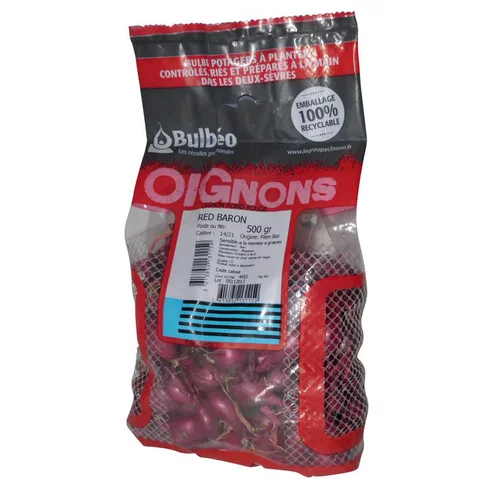 Bulbes d’oignons rouge red baron 500 g